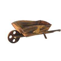 Дървена количка за бутане тип саксия