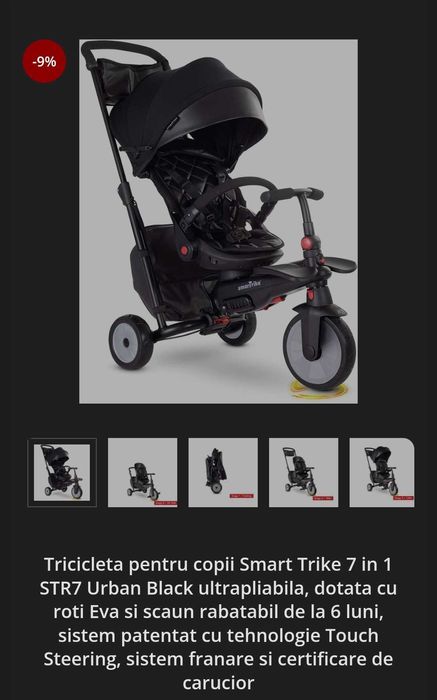 Tricicleta 7 in 1 Smart Trike