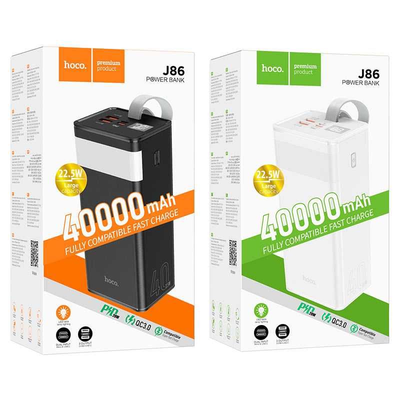 Hoco J86 & J86A Power Bank 40000mAh 50000mAh PD 20W + 22.5W QC3.0