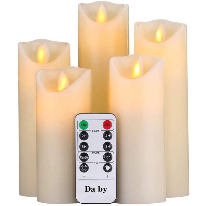 Set 5 buc lumanare electrica cu telecomanda, nou, cu cutie