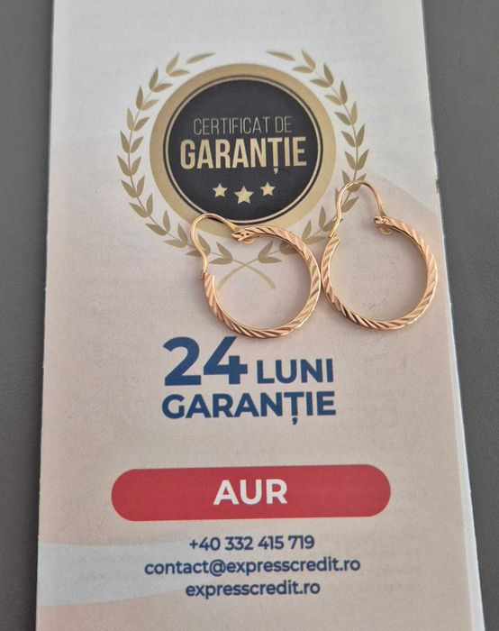 Cercei de aur (AG32 B27322.1) 2 ANI GARANTIE!