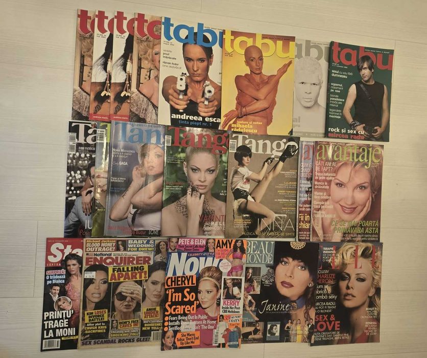 Reviste de colecție Cosmopolitan, Tabu, Tango, Forbes, Sănătate