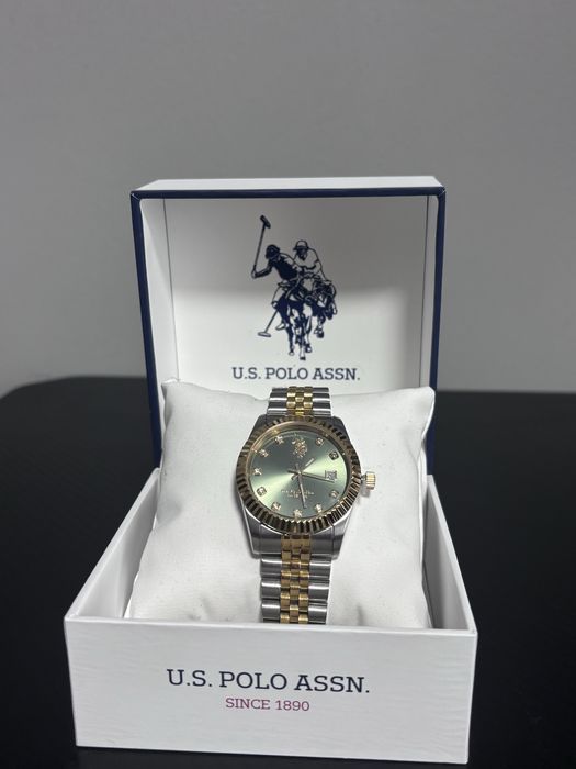 Premium мъжки часовник U.S. Polo Assn. (Златно/Сребрист)