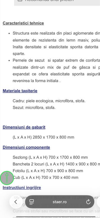 Colțar modern și confortabil.