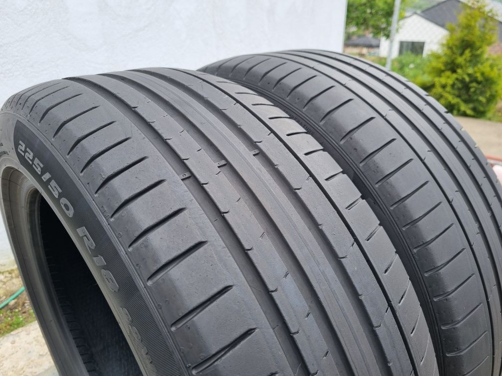 2 Anvelope Pirelli 225/50 R18 dot 3417 1 an garanție profil bun