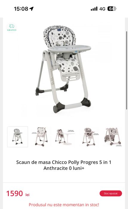 Scun de masa Chicco Polly Progress 5