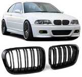 Grile Nari Duble Capota BMW E46 Cabrio Coupe Non Facelift 99-03, Negru