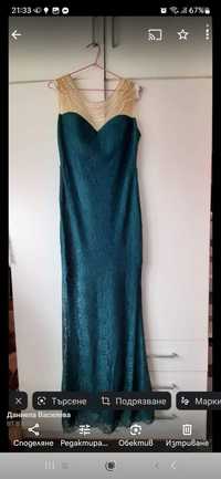 Маслено  зелена рокля Л-Хл цена 65 лв.