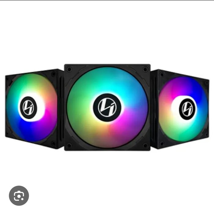 Set 3 ventilatoare 120mm Lian Li ST120 ARGB PWM  Negre