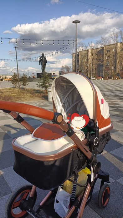 Коляска с 3мя люльками