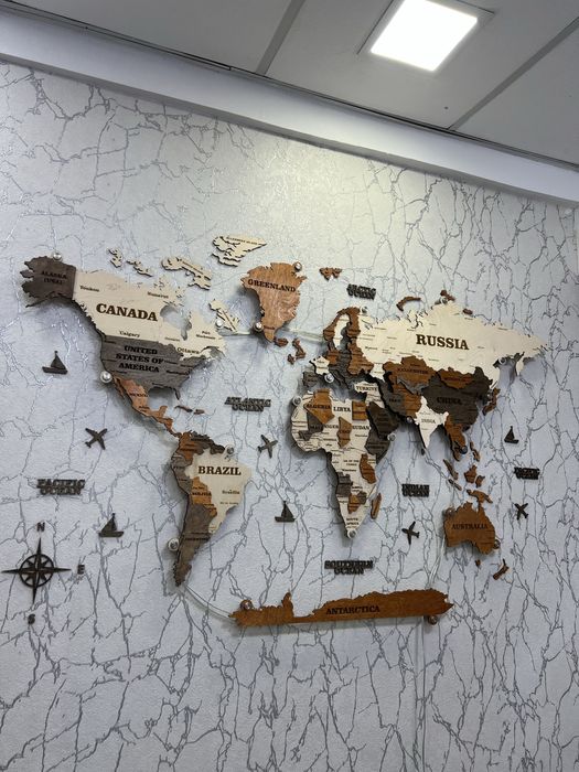 3D Dunyo xaritalari - 3Д Карта мира