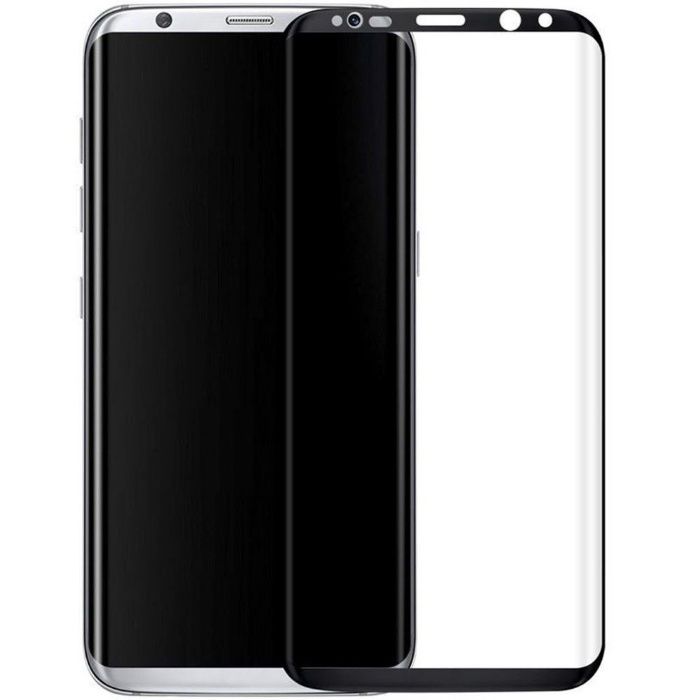 Folie de sticla 3D neagra compatibila cu Samsung Galaxy S8 Plus