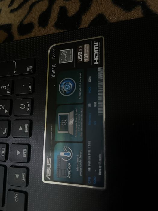 Laptop Asus X501A