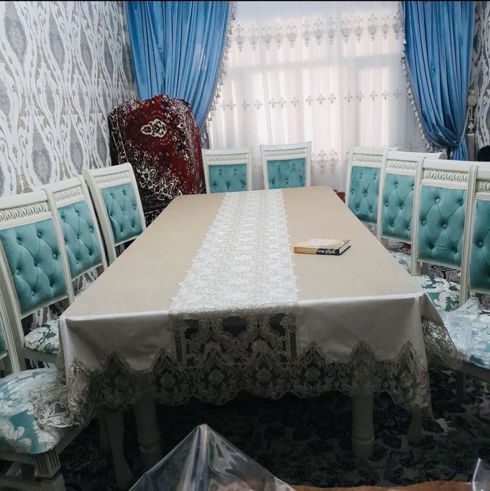 Stol stul yengi stol 1 ta stul 10 ta uzunligi 2.40 eniga 1-1.50