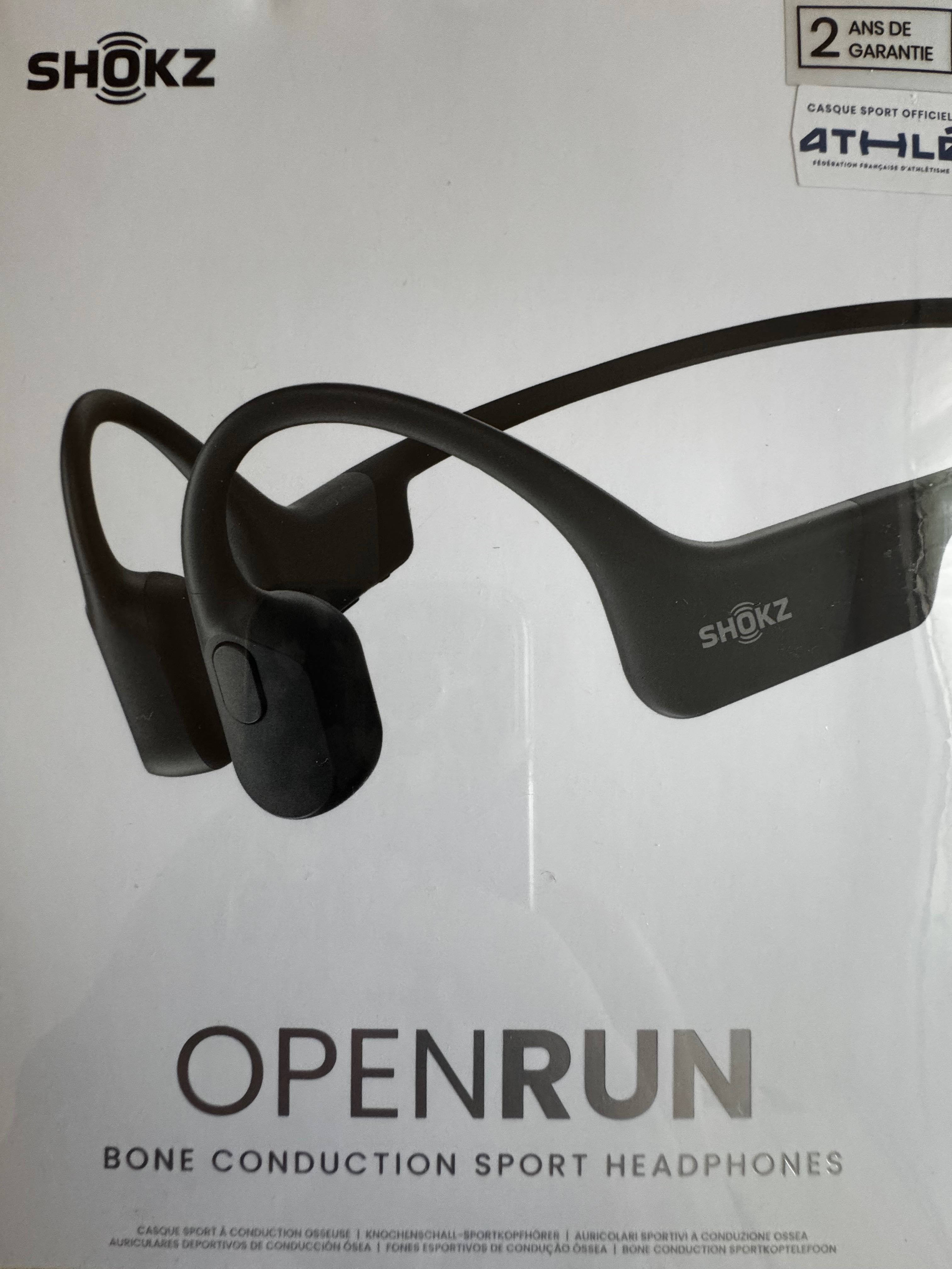 Спортни слушалки Shokz OpenRun - костна проводимост