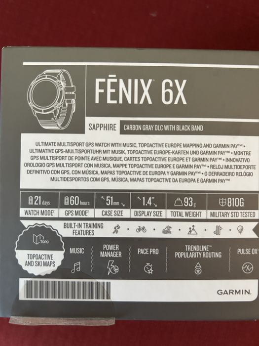 Garmin Fenix 6x SAPPHIRE