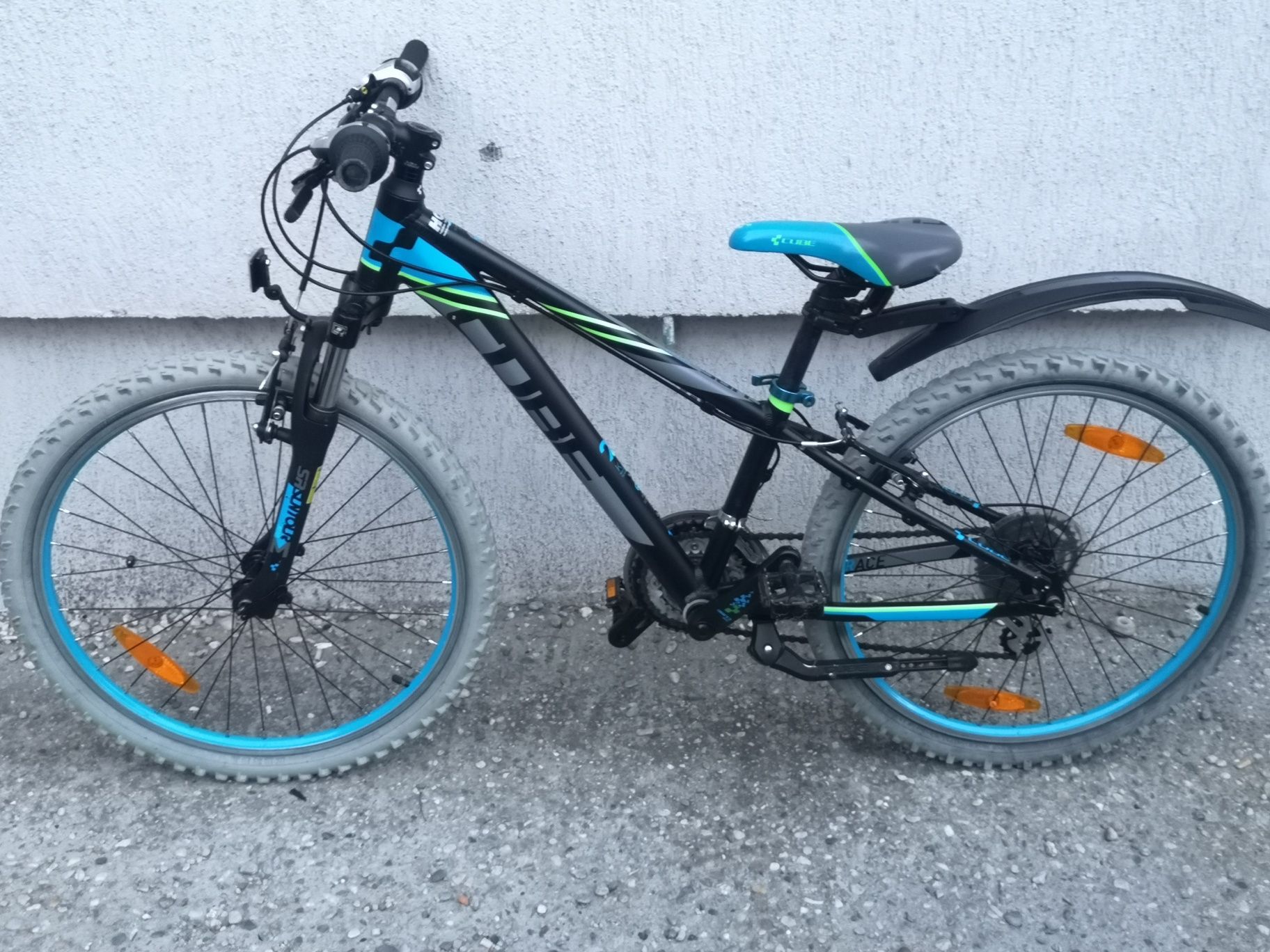 Bicicleta copii CUBE 24 zoll, aluminiu, shimano 21 viteze,