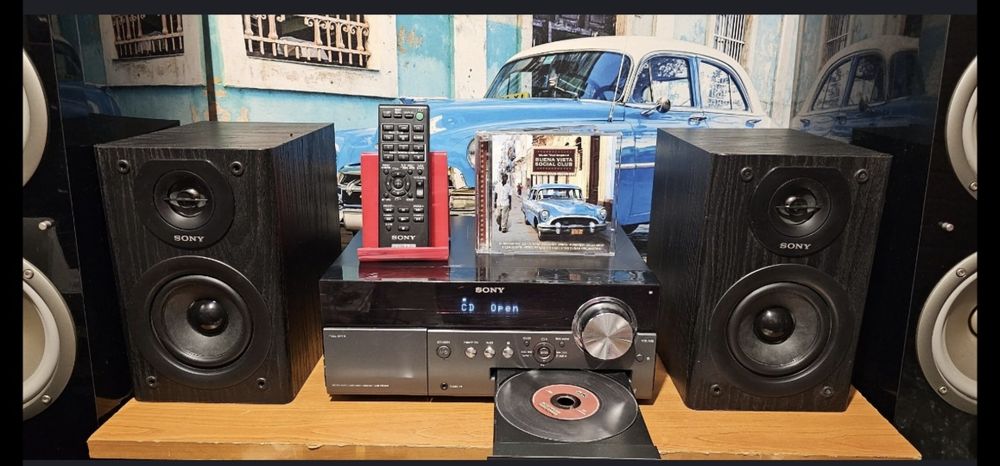 Amplificator statie receiver sistem Sony MX 550i USB CD radio boxe