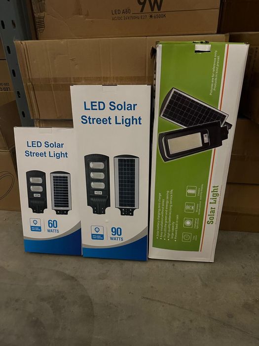 Corp iluminat stradal cu panou solar .60w , 90w , 120w