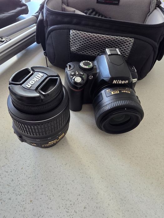 Nikon D60 stare impecabila 18-55 35mm fix, trepied