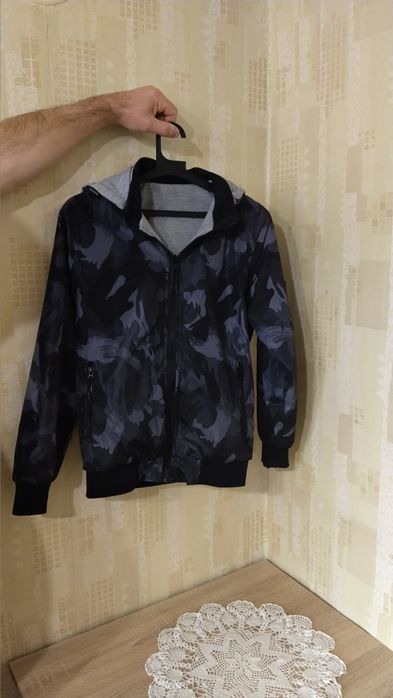 Двулицево Пролетно-есенно детско яке за момче, Размер 14 години