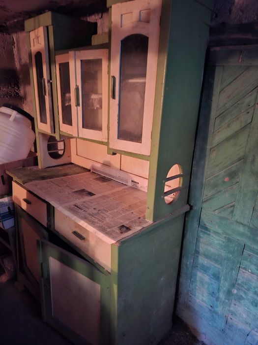 Donez Dulap Bucatarie Vechi, Aprox 70 Ani, Lemn Natural, Stare Buna