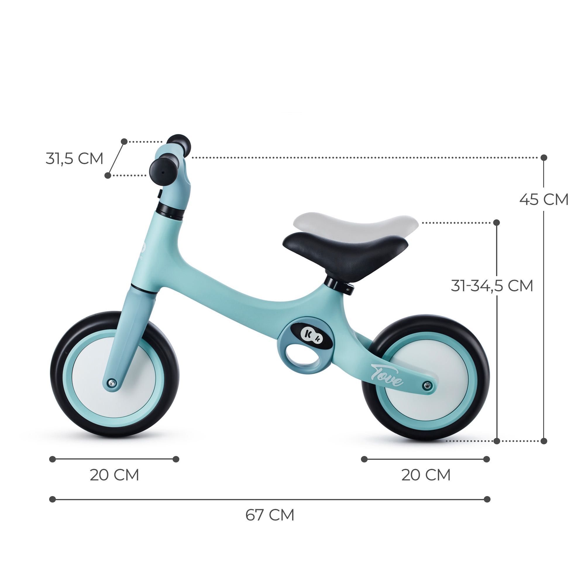 Колело За Баланс KinderKraft TOVE, Summer Mint