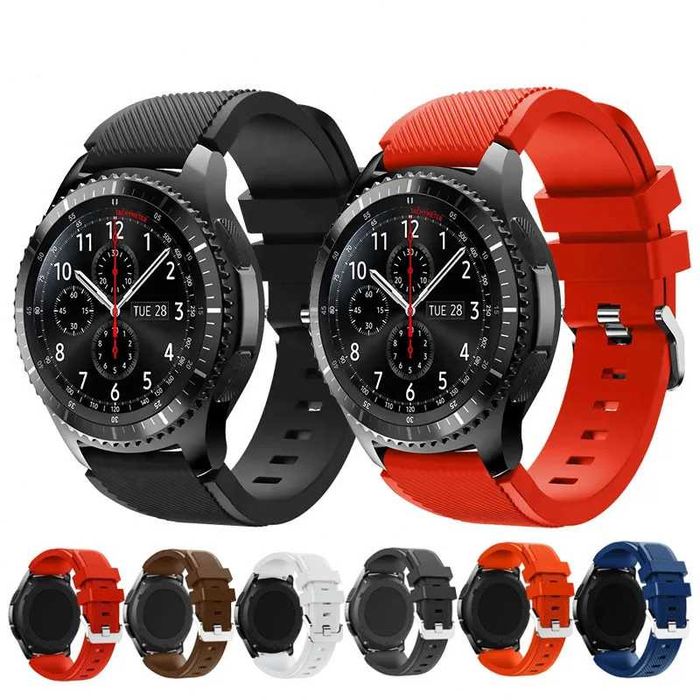 Curea silicon 22mm ceas Samsung Galaxy Watch 46mm Gear S3 Huawei GT