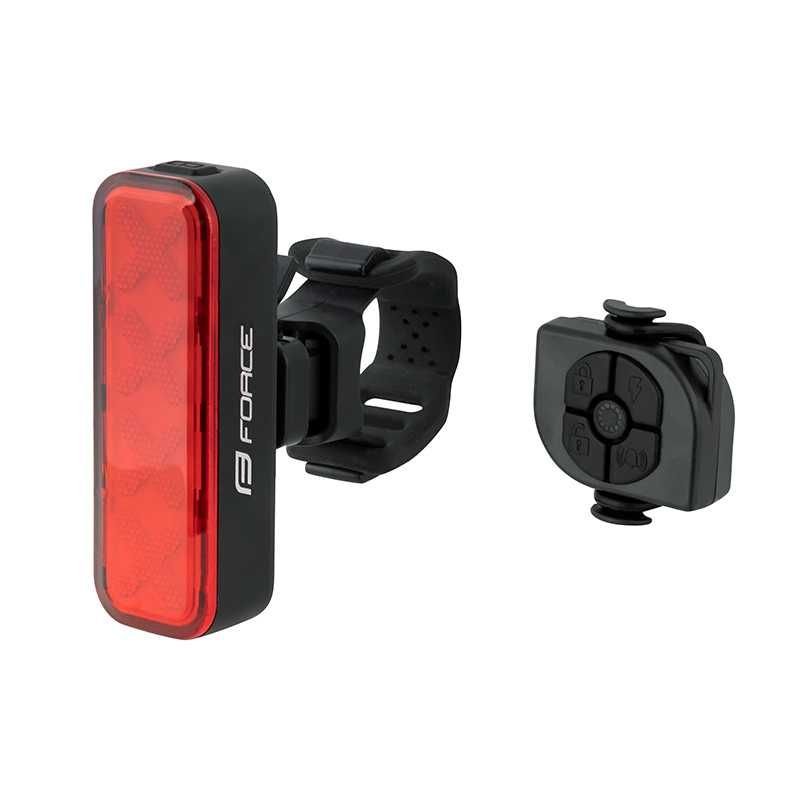 Интелигентна задна LED стоп светлина за велосипед FORCE ALARM 300LM