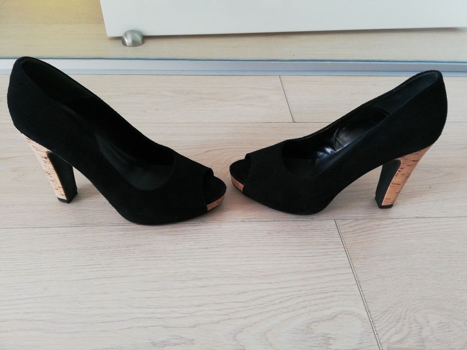 EDEN Pantofi dama platforma numar 36 piele catifea toc 10cm Curier OLX