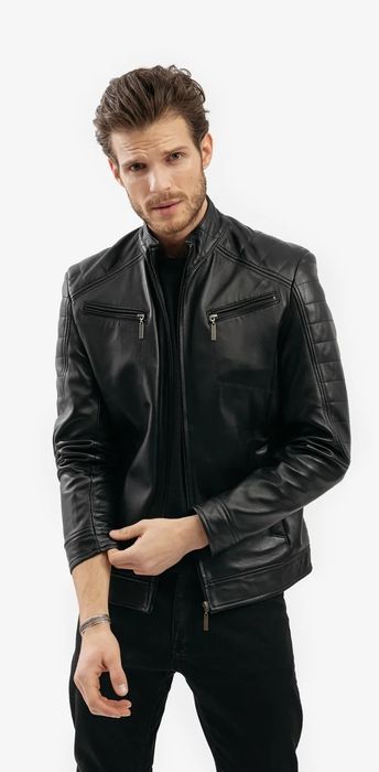Geacă piele naturală Gerali - 46 (S) slim fit