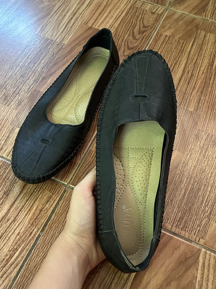 Женские макасины черные