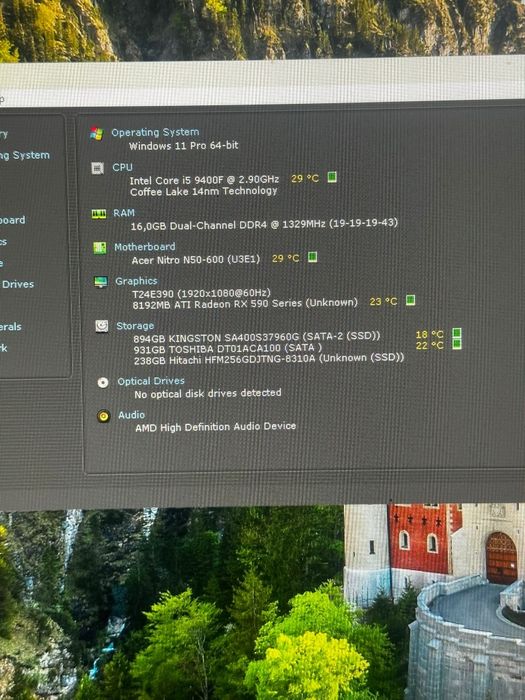 PC Gaming i5 9400F , RX 590 8GB , 16GB DDR4 , SSD