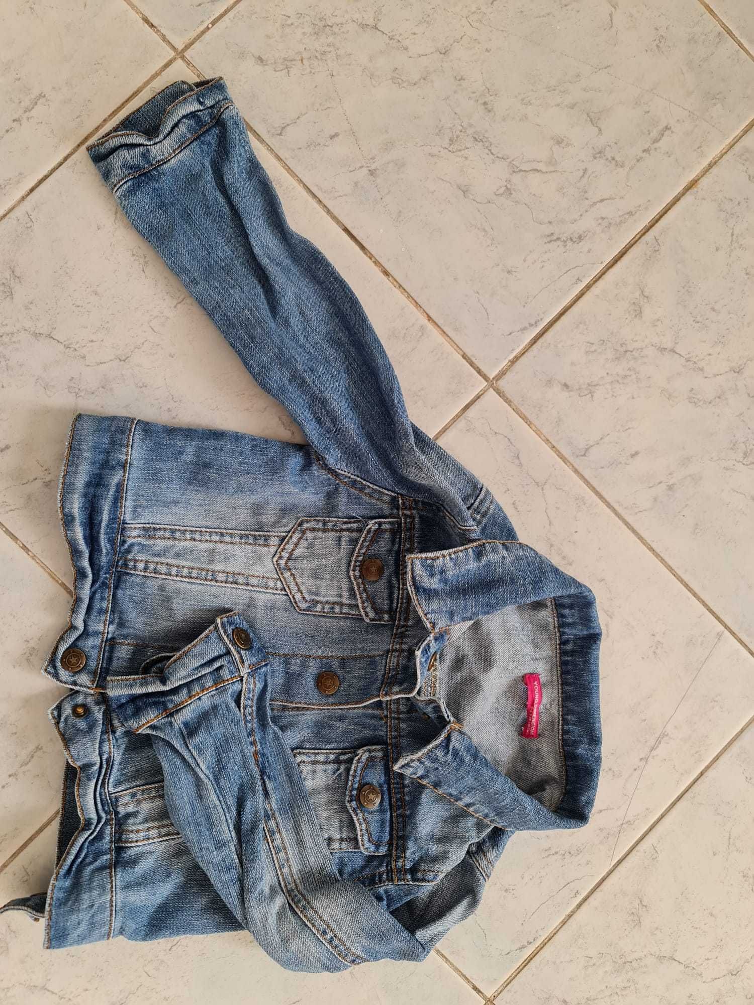 Geaca jacheta blugi jeans copii fete 5 6 ani 116cm