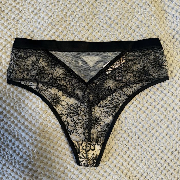 Victorias Secret Embroider LUXE Mini Lace Up High Waist bikini