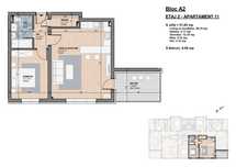 Apartament cu 2 Camere , Lift, Încălzire in Pardoseală !
