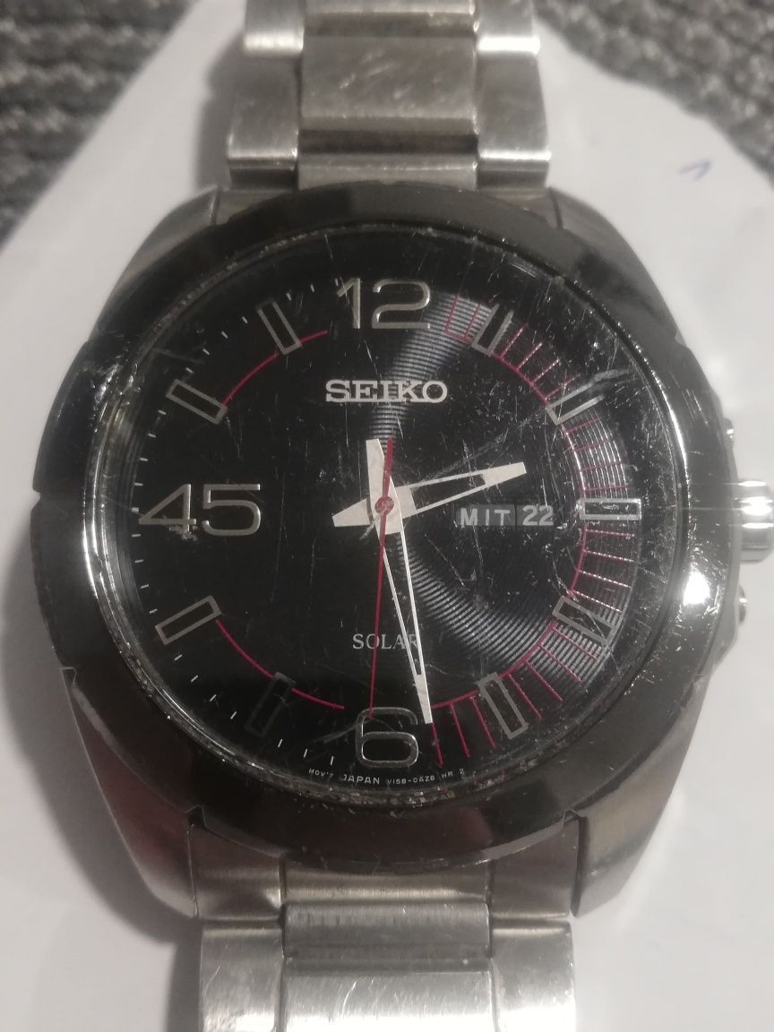 Ceas Barbatesc Seiko Solar V158-0AK0 Day-Date