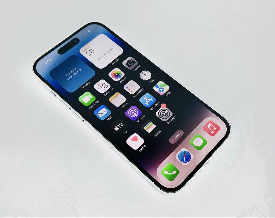 Apple iPhone 14 Pro 128GB Silver Перфектен! Гаранция!