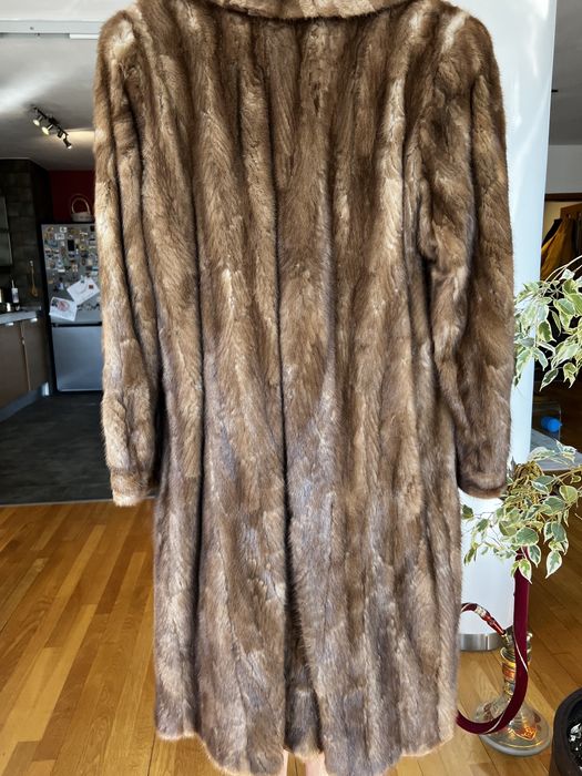 Дълго палто от норка L размер