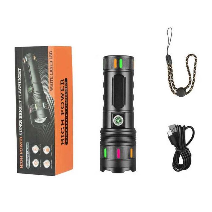 LED Мощен диоден фенер с USB зареждане