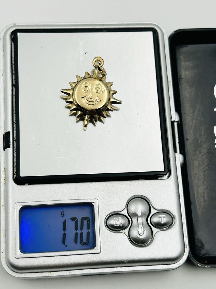 14К Златен Медальон слънце