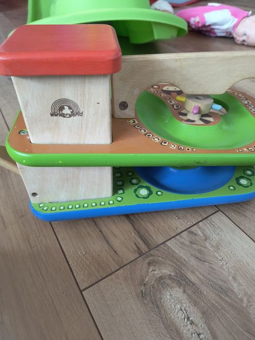 Traseu lemn cu bile copii