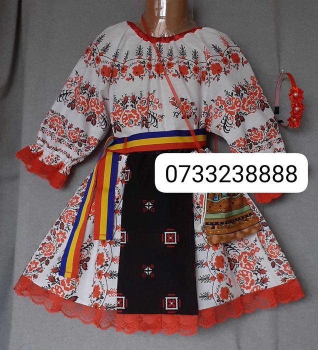Costum popular pentru copii 5-6-7 ani