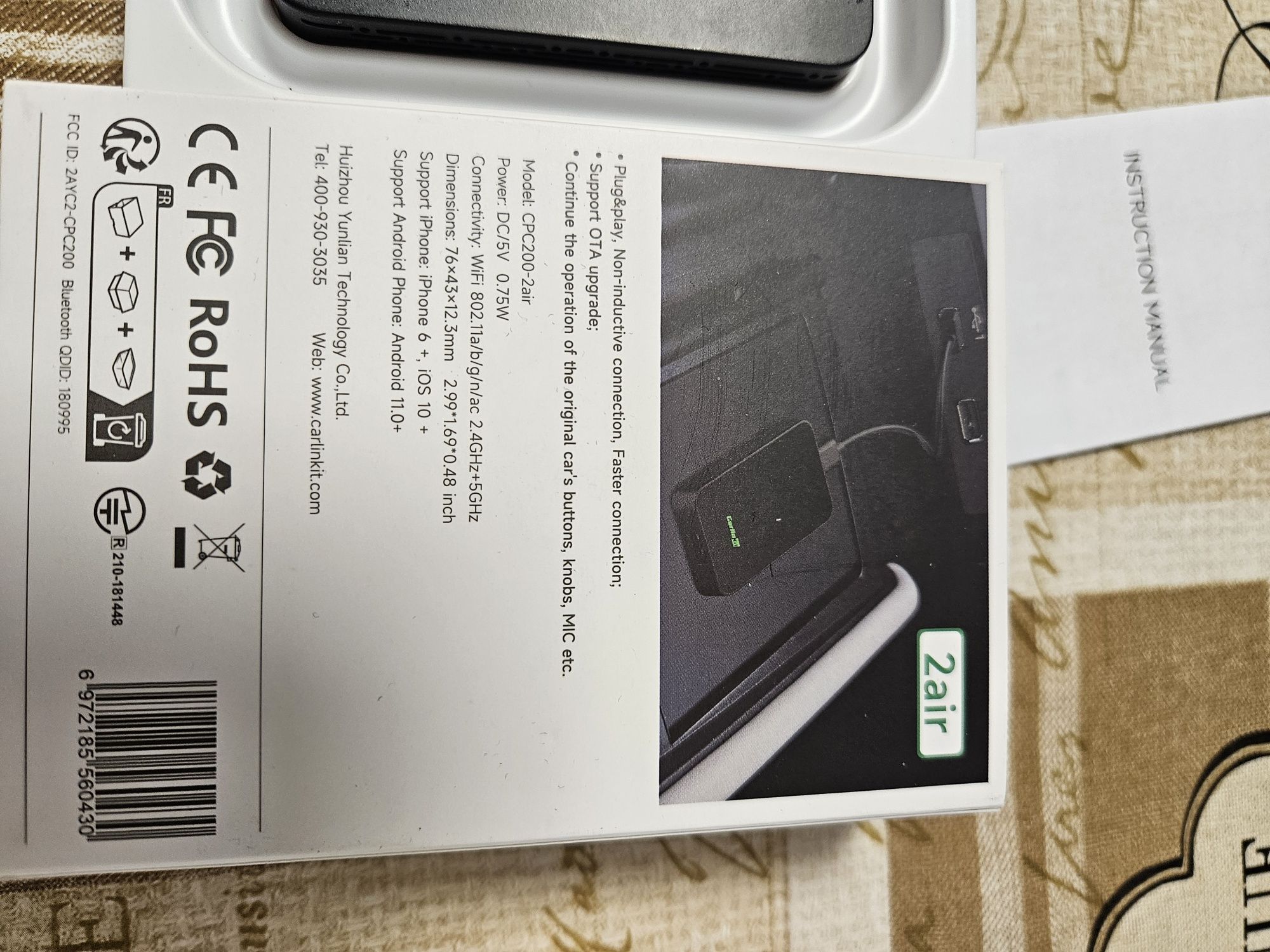 Apple Carplay Wireless - CarlinKit 2Air