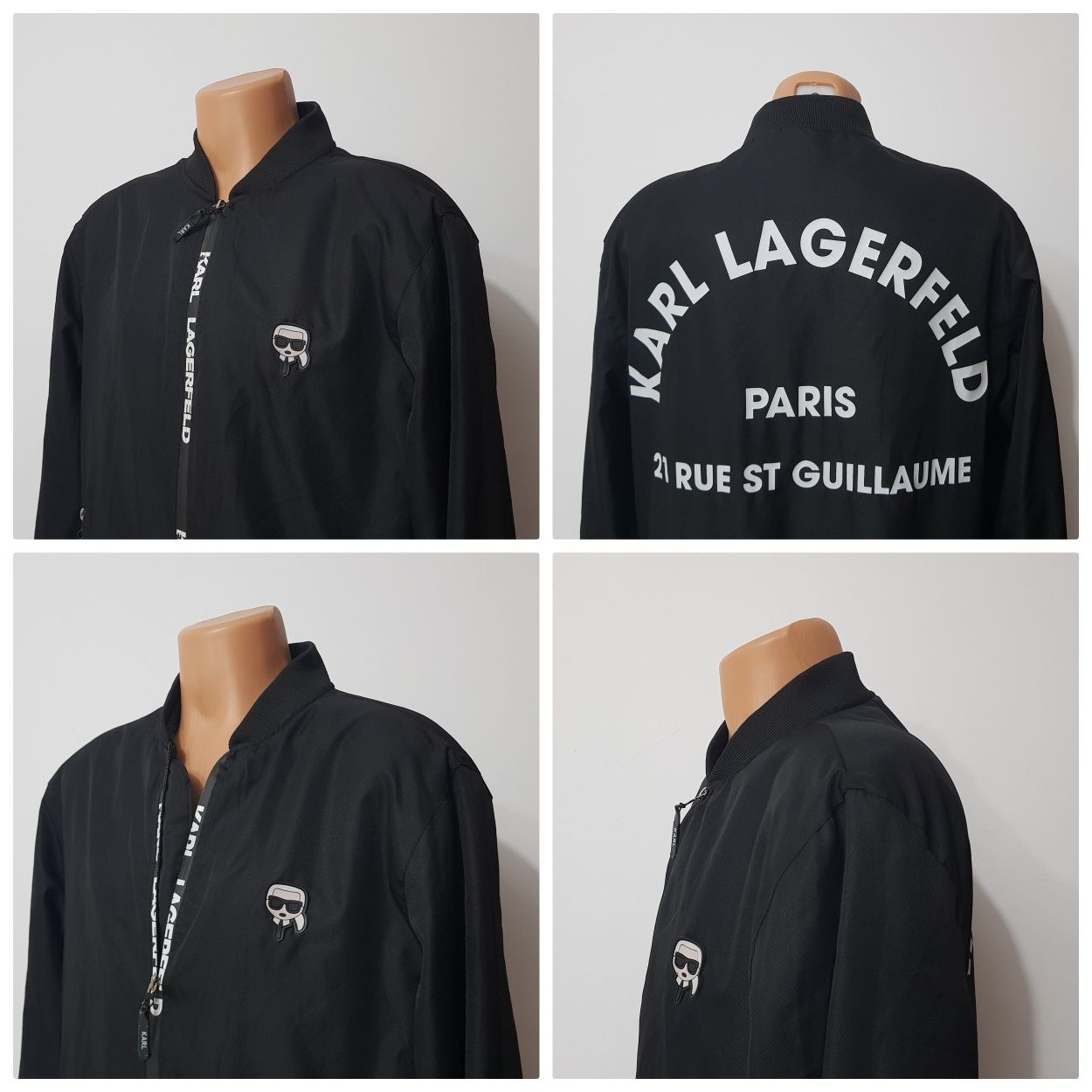 Geaca bomber KARL LAGERFELD Regular Fit, mărimea L (men), toamnă