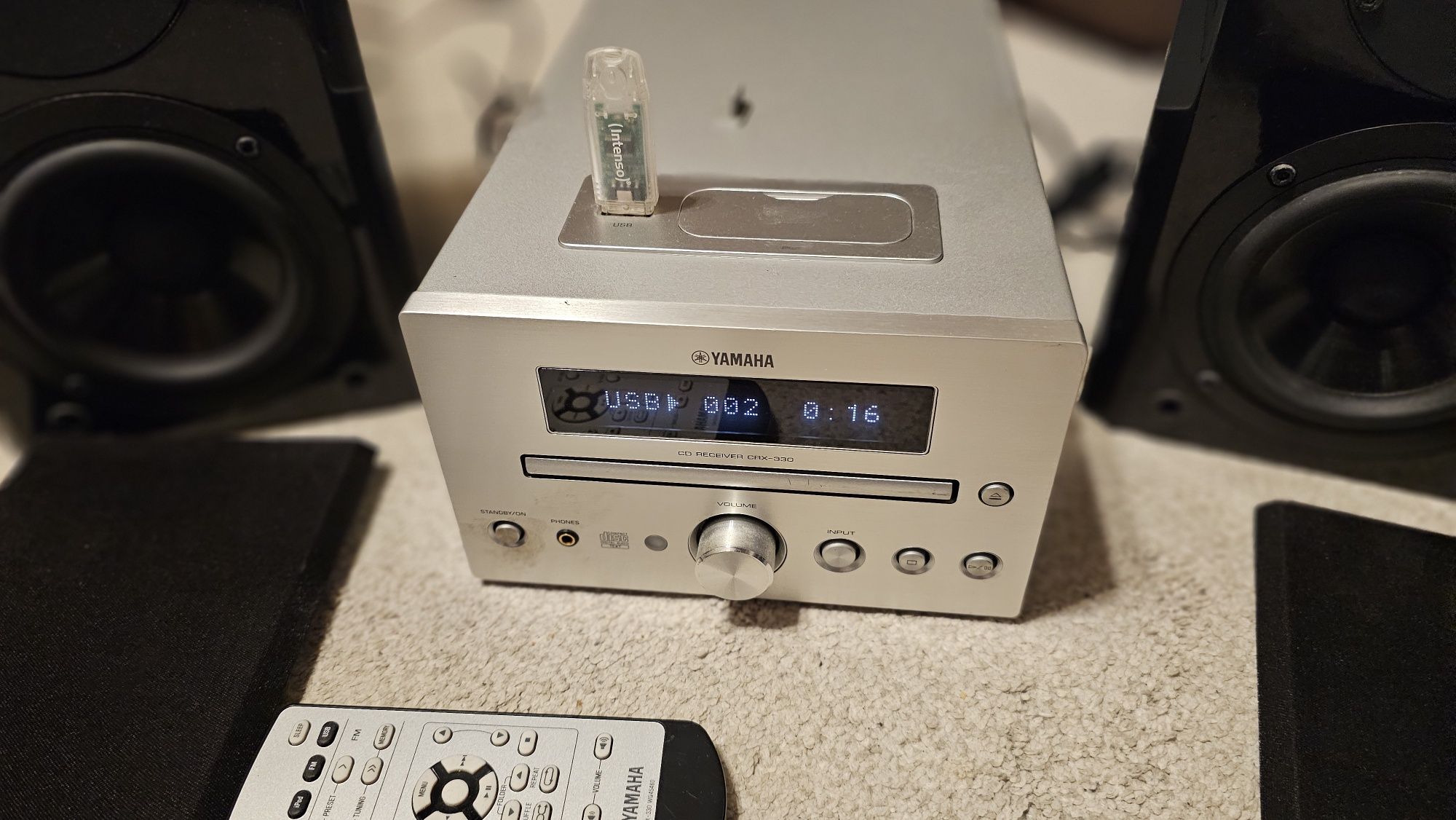 Amplificator, amplituner, usb si cd Yamaha CRX-330 cu telecomanda