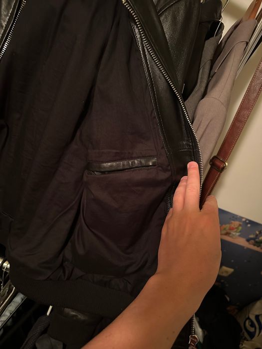 Мъжко кожено яке бомбър естествена кожа