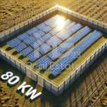 Парцел за фотоволтаична централа-80kw с разрешение за строеж