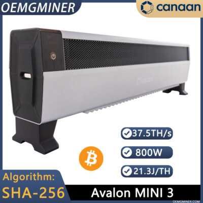 Canaan Avalon Mini 3 btc miner- Домашен биткойн майнер.