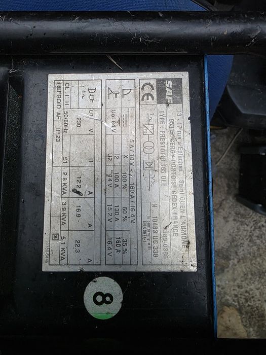 Aparat sudura Prestotig 165 AC/DC